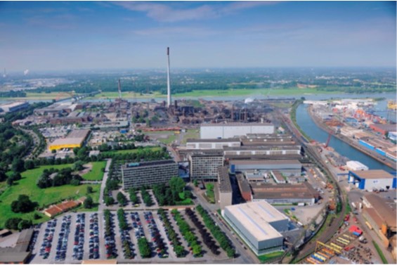 Das Bild zeigt eine Übersicht des Siemens Energy Standorts Duisburg