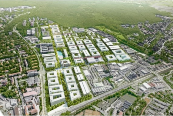 Das Bild zeigt eine Übersicht des Siemens Energy Standorts Erlangen