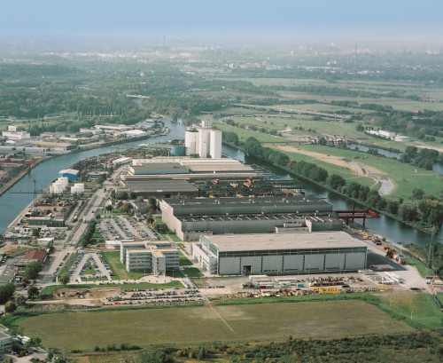 Das Bild zeigt eine Übersicht des Siemens Energy Standorts Mülheim an der Ruhr